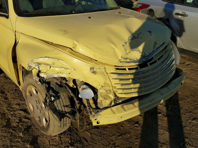 3A4FY58B57T613664 - 2007 CHRYSLER PT CRUISER YELLOW photo 9