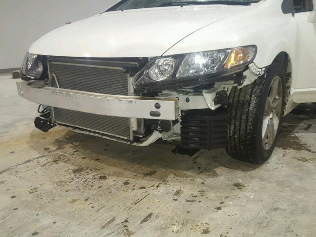 19XFA16589E010800 - 2009 HONDA CIVIC LX WHITE photo 9