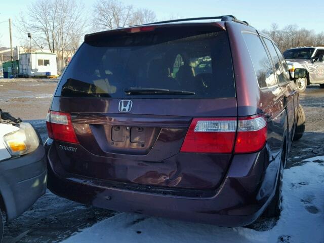 5FNRL38607B408860 - 2007 HONDA ODYSSEY EX RED photo 3