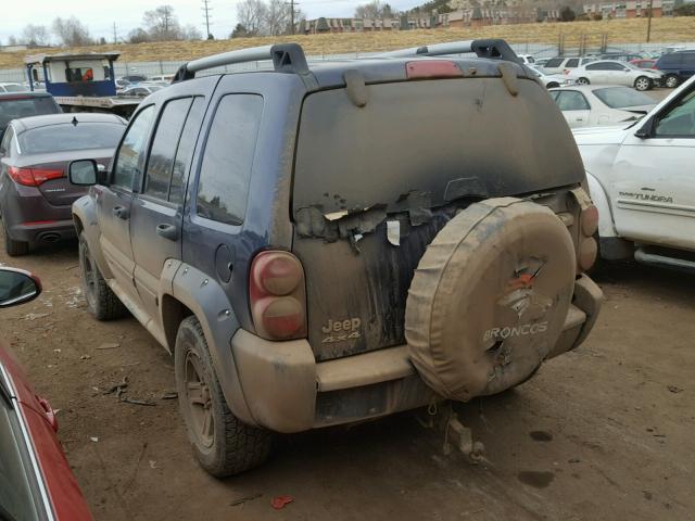 1J4GL38K15W723724 - 2005 JEEP LIBERTY RE BLUE photo 3