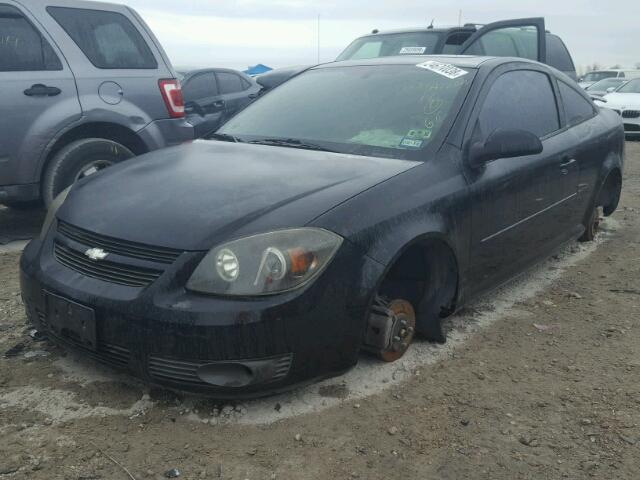 1G1AL12F157605882 - 2005 CHEVROLET COBALT LS BLACK photo 2