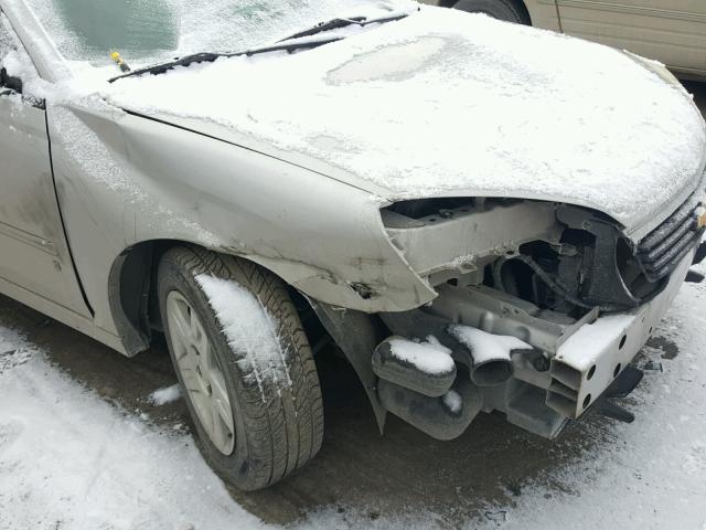 1G1ZT51816F180670 - 2006 CHEVROLET MALIBU LT SILVER photo 9