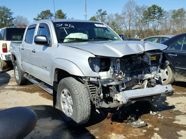 3TMJU62N48M050087 - 2008 TOYOTA TACOMA DOU SILVER photo 1