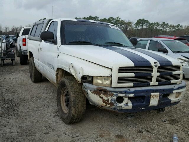 1B7HC16Z0WS611004 - 1998 DODGE RAM 1500 WHITE photo 1