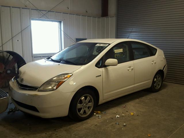 JTDKB20U797891815 - 2009 TOYOTA PRIUS WHITE photo 2