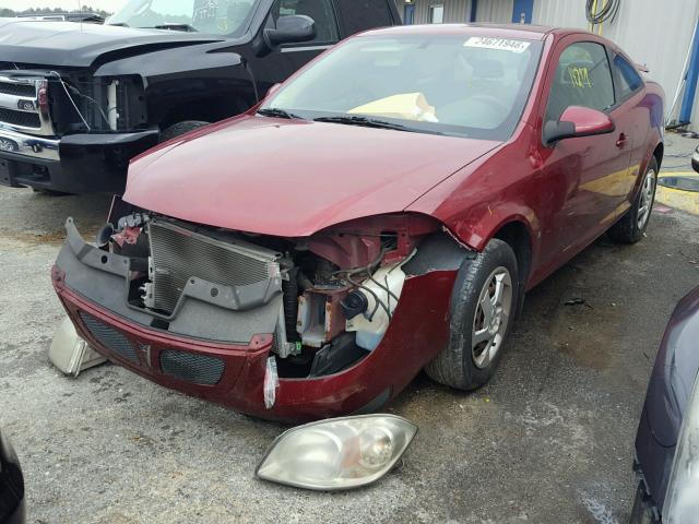 1G2AL15F577313498 - 2007 PONTIAC G5 MAROON photo 2