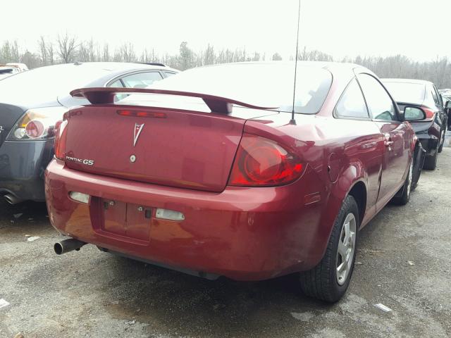 1G2AL15F577313498 - 2007 PONTIAC G5 MAROON photo 4