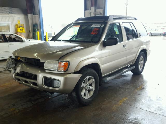 JN8DR09X73W701454 - 2003 NISSAN PATHFINDER TAN photo 2