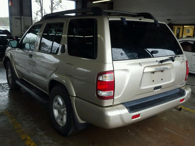 JN8DR09X73W701454 - 2003 NISSAN PATHFINDER TAN photo 3