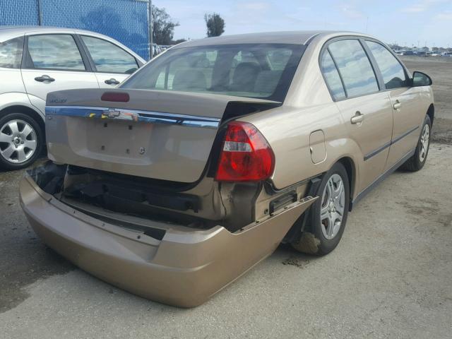 1G1ZS52F85F247246 - 2005 CHEVROLET MALIBU BEIGE photo 4