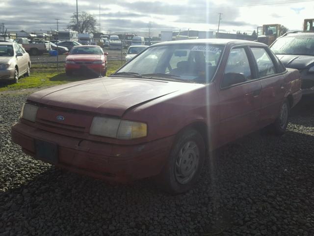 2FAPP36X7NB135326 - 1992 FORD TEMPO GL RED photo 2