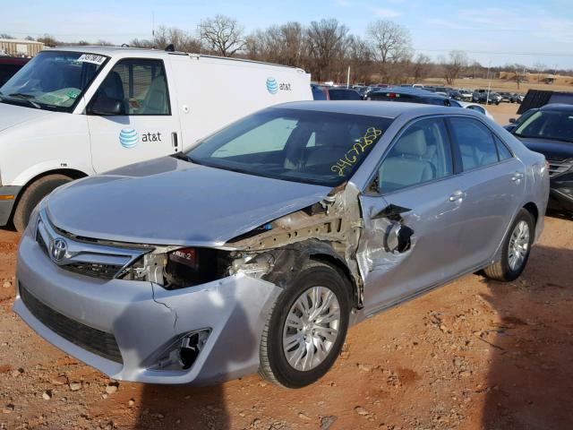 4T4BF1FK9ER397652 - 2014 TOYOTA CAMRY L SILVER photo 2