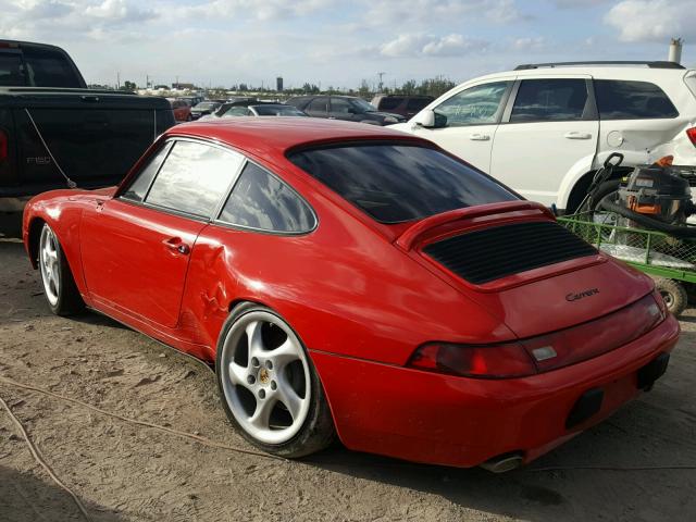 WP0AA2990SS323180 - 1995 PORSCHE 911 CARRER RED photo 3