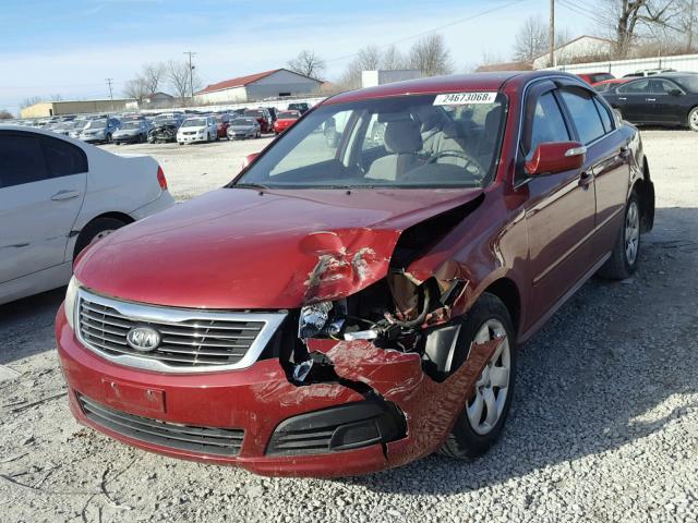 KNAGE228795287686 - 2009 KIA OPTIMA LX RED photo 2