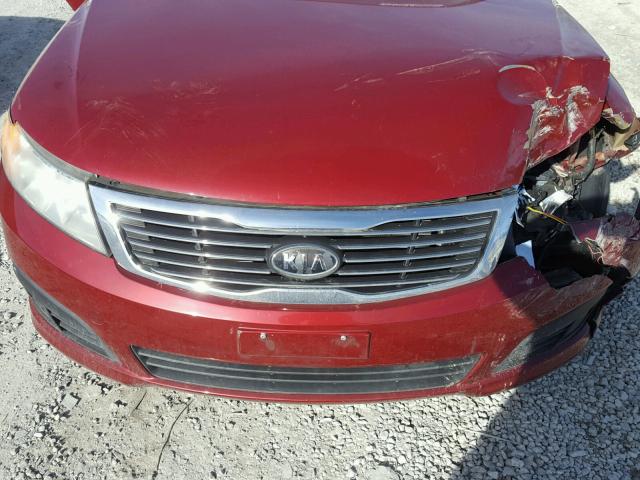 KNAGE228795287686 - 2009 KIA OPTIMA LX RED photo 7