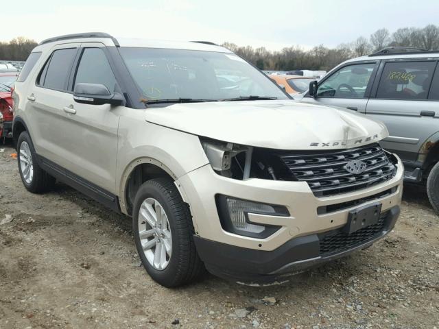 1FM5K8D85HGB03315 - 2017 FORD EXPLORER X BEIGE photo 1