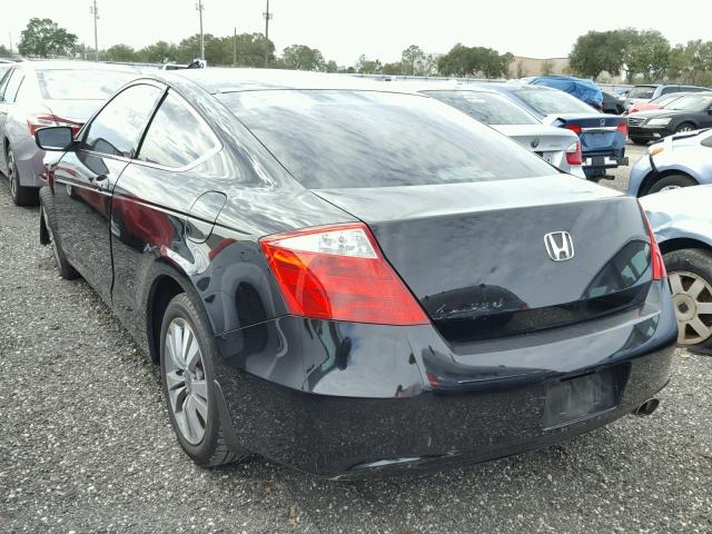 1HGCS1B71AA001758 - 2010 HONDA ACCORD EX BLACK photo 3