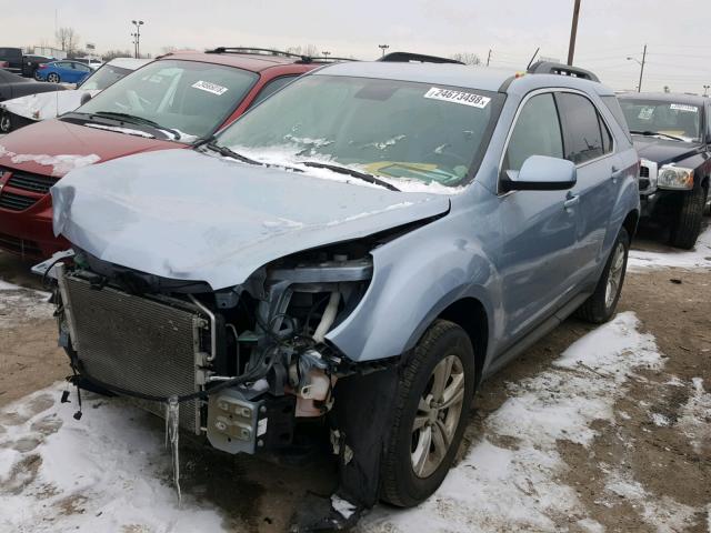 2GNALBEK3E6257256 - 2014 CHEVROLET EQUINOX LT BLUE photo 2