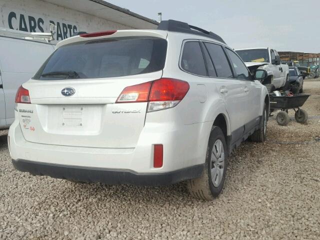 4S4BRCACXA3368688 - 2010 SUBARU OUTBACK 2. WHITE photo 4