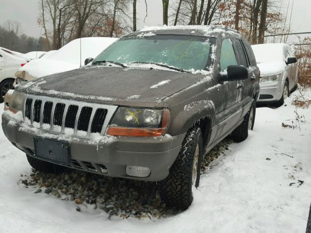 1J4GW48S4YC118518 - 2000 JEEP GRAND CHER GRAY photo 2