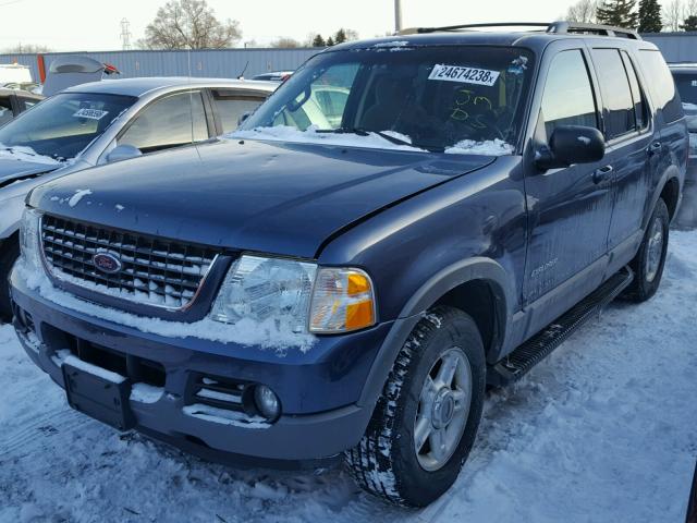 1FMDU73E32UC41077 - 2002 FORD EXPLORER X BLUE photo 2