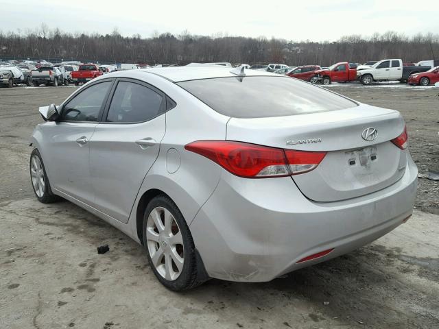 KMHDH4AE4DU846296 - 2013 HYUNDAI ELANTRA GL SILVER photo 3