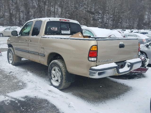 5TBBN44122S257951 - 2002 TOYOTA TUNDRA ACC GOLD photo 3