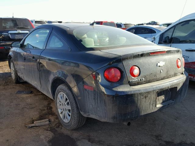 1G1AS18H097241651 - 2009 CHEVROLET COBALT LS BLACK photo 3