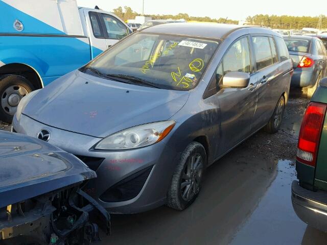 JM1CW2BL0C0120450 - 2012 MAZDA 5 GRAY photo 2