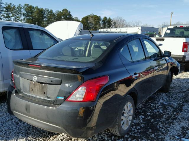 3N1CN7AP1FL954158 - 2015 NISSAN VERSA S BLACK photo 4