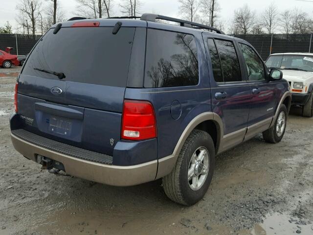 1FMZU64W02ZA36293 - 2002 FORD EXPLORER E BLUE photo 4