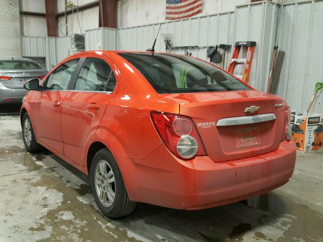 1G1JD5SHXC4186807 - 2012 CHEVROLET SONIC LT ORANGE photo 3