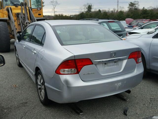 2HGFA1F87AH514453 - 2010 HONDA CIVIC EX SILVER photo 3