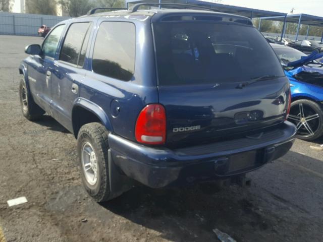 1B4HS28Y7XF661029 - 1999 DODGE DURANGO BLUE photo 3