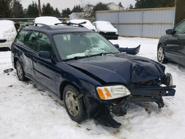 4S3BH635537308417 - 2003 SUBARU LEGACY L BLUE photo 1