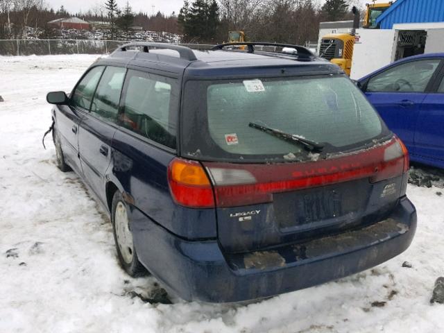 4S3BH635537308417 - 2003 SUBARU LEGACY L BLUE photo 3