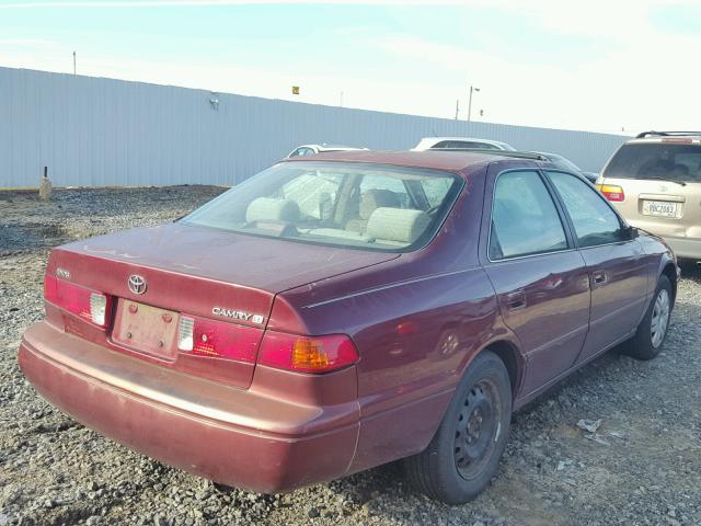 4T1BG22K9YU964191 - 2000 TOYOTA CAMRY CE BURGUNDY photo 4