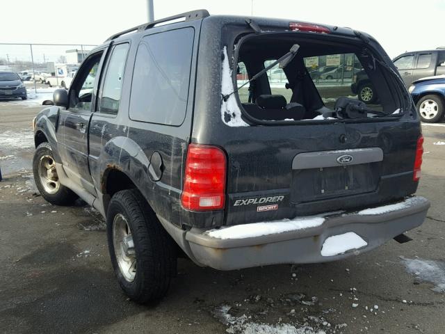 1FMYU60E52UD51564 - 2002 FORD EXPLORER S BLACK photo 3