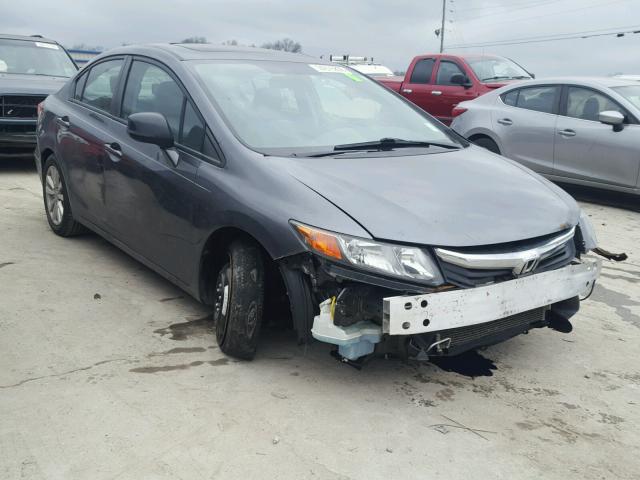 19XFB2F92CE003337 - 2012 HONDA CIVIC EXL GRAY photo 1
