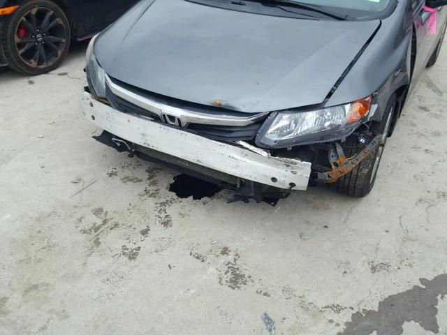 19XFB2F92CE003337 - 2012 HONDA CIVIC EXL GRAY photo 9