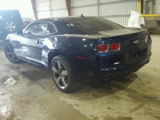 2G1FE1EV1A9144677 - 2010 CHEVROLET CAMARO LS BLACK photo 3