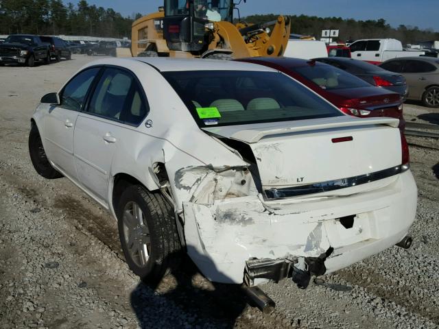 2G1WC581169130890 - 2006 CHEVROLET IMPALA LT WHITE photo 3