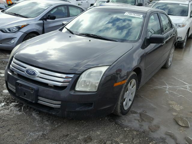 3FAHP06Z76R145717 - 2006 FORD FUSION S BLACK photo 2