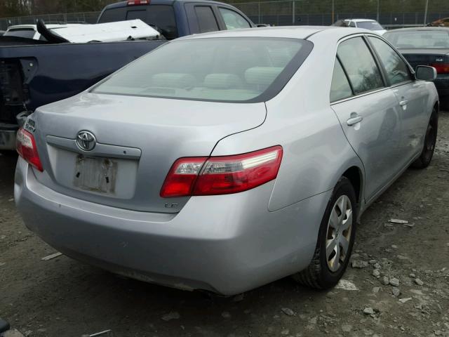 4T1BE46K57U069520 - 2007 TOYOTA CAMRY NEW SILVER photo 4