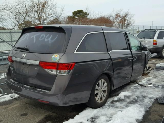 5FNRL5H62FB060294 - 2015 HONDA ODYSSEY EX GRAY photo 4