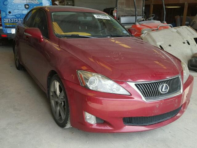 JTHBF5C29A5116141 - 2010 LEXUS IS 250 RED photo 1