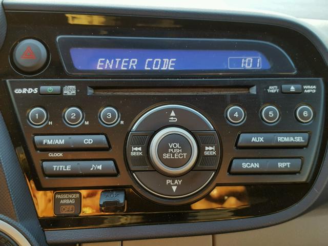 JHMZE2H71AS003404 - 2010 HONDA INSIGHT EX BLUE photo 9