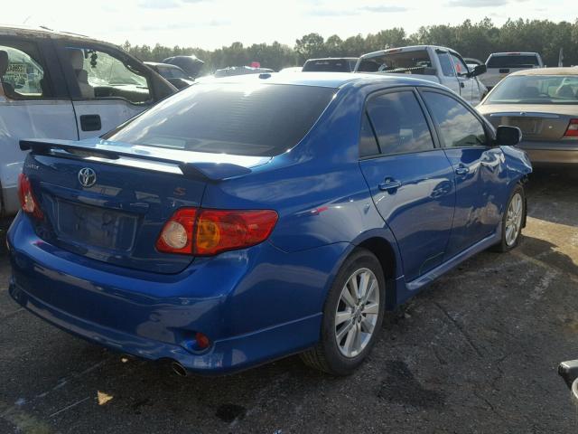 2T1BU4EE4AC465784 - 2010 TOYOTA COROLLA BA BLUE photo 4