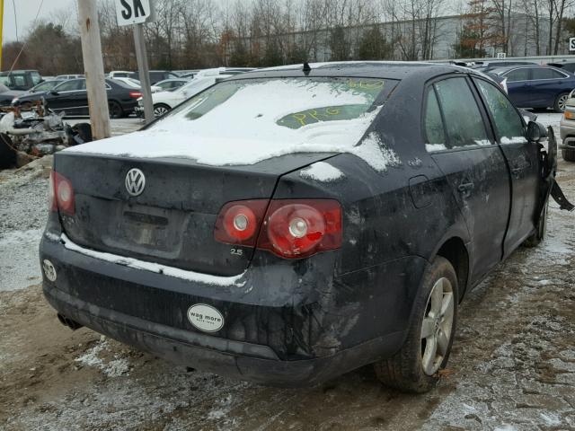 3VWJZ71K09M076828 - 2009 VOLKSWAGEN JETTA S BLACK photo 4