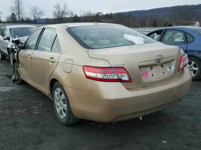 4T1BF3EK9AU008638 - 2010 TOYOTA CAMRY BASE TAN photo 3